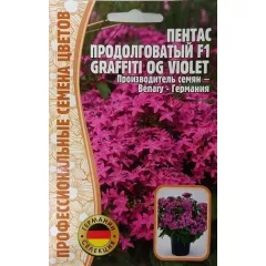 Пентас продолговатый F1 GRAFFITI OG VIOLET 3 шт РЕДКИЕ СЕМЕНА