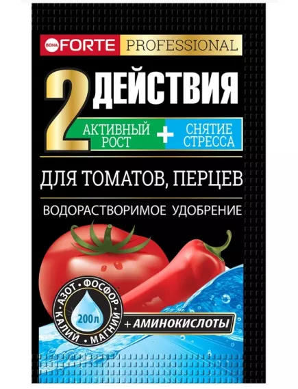 BONA FORTE Бона Форте для Томатов и Перцев удобрение с аминокислотами 100 г